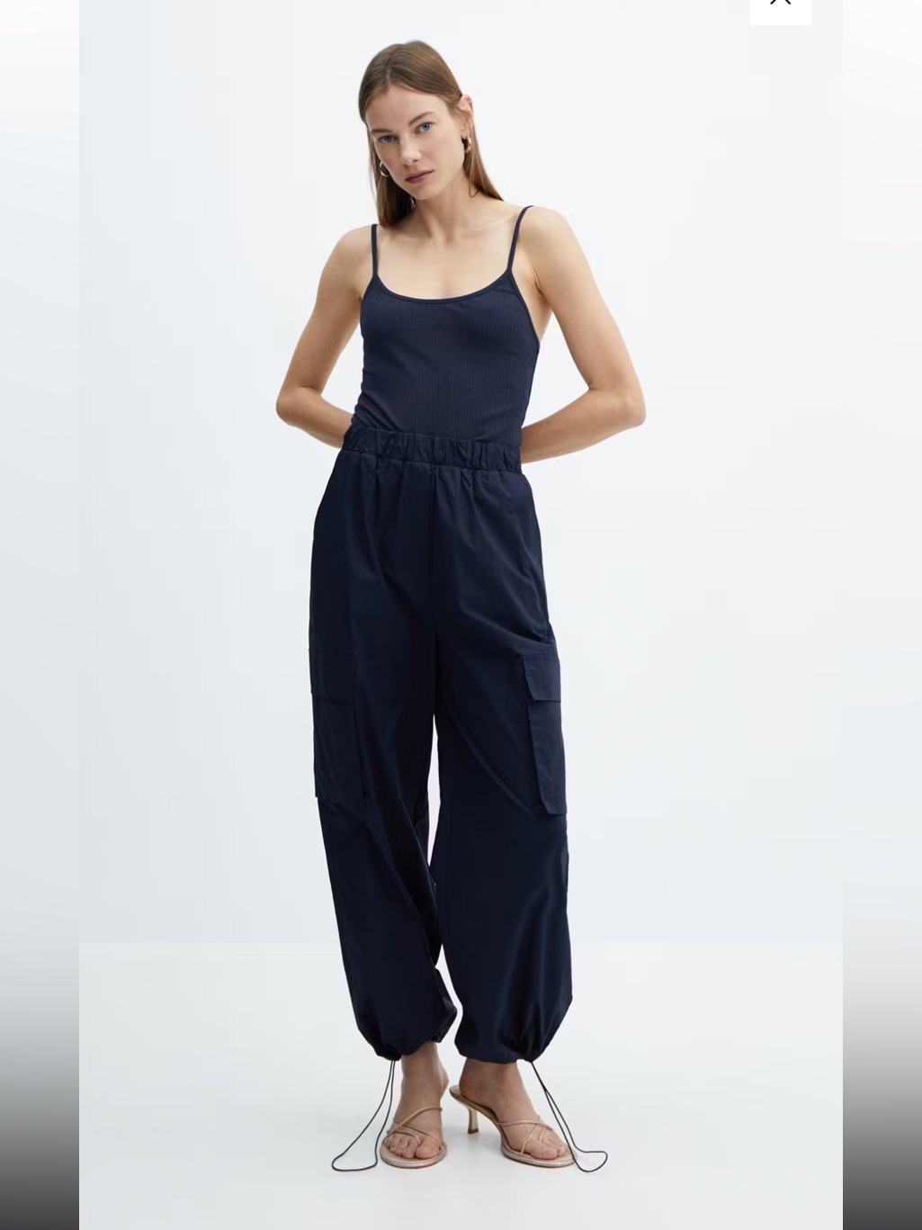 Mango Parachute Overall With Braces